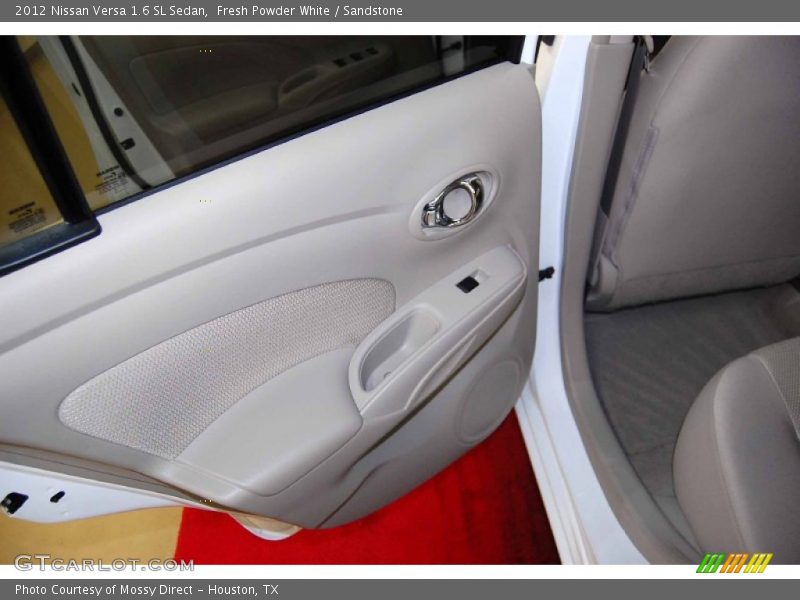 Fresh Powder White / Sandstone 2012 Nissan Versa 1.6 SL Sedan