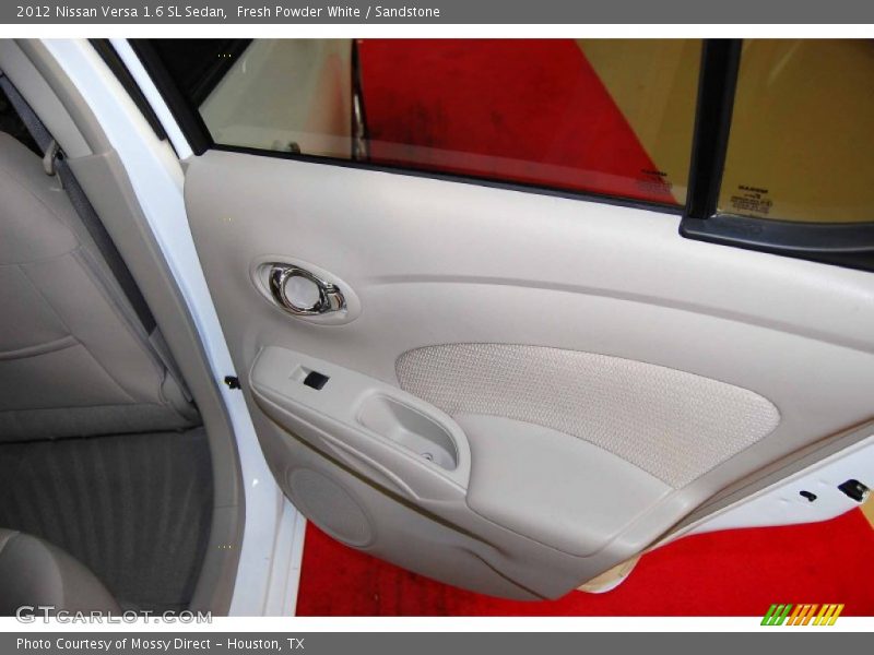 Fresh Powder White / Sandstone 2012 Nissan Versa 1.6 SL Sedan