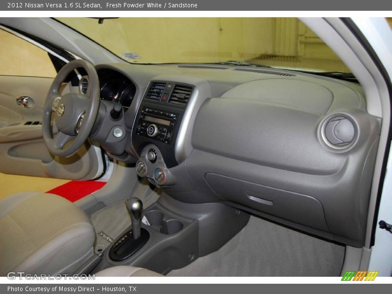 Fresh Powder White / Sandstone 2012 Nissan Versa 1.6 SL Sedan
