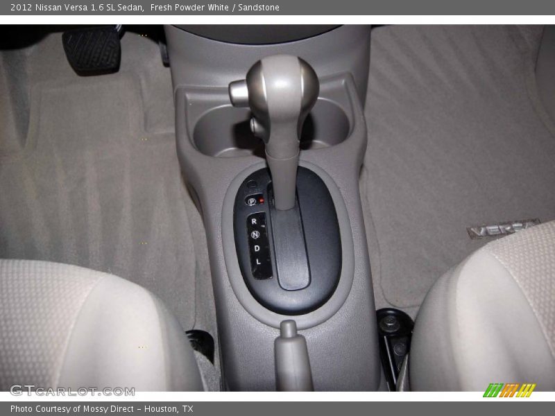 Fresh Powder White / Sandstone 2012 Nissan Versa 1.6 SL Sedan