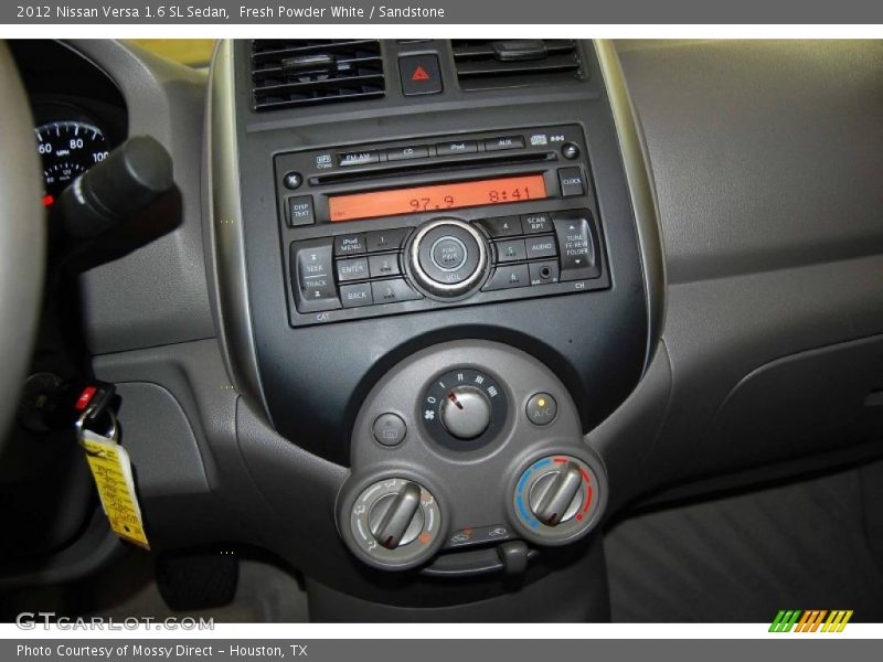 Fresh Powder White / Sandstone 2012 Nissan Versa 1.6 SL Sedan