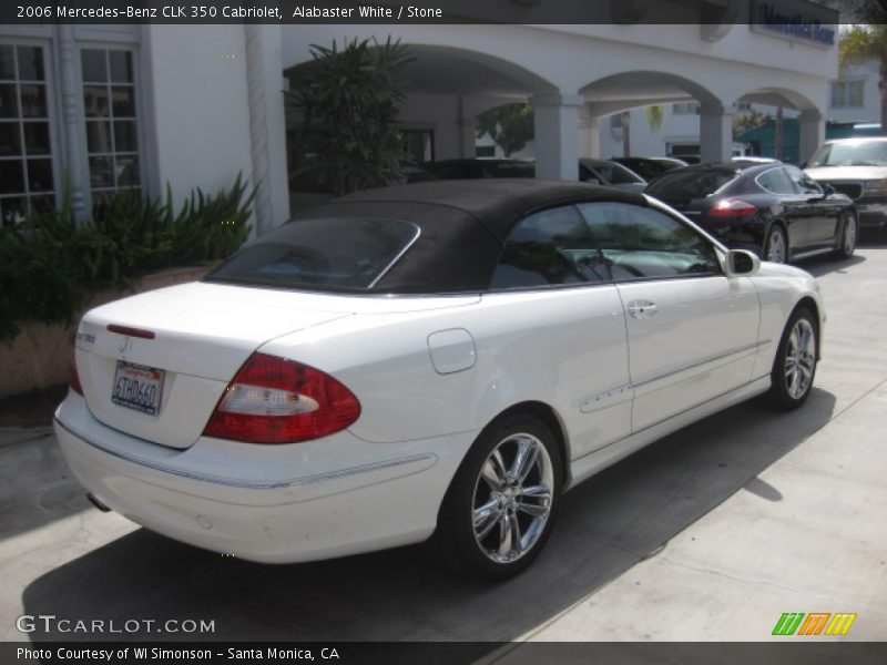 Alabaster White / Stone 2006 Mercedes-Benz CLK 350 Cabriolet