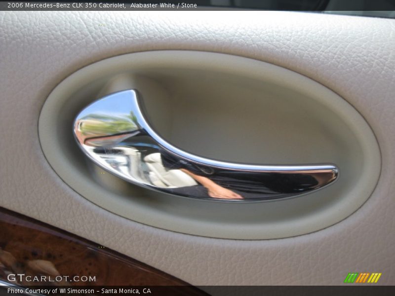 Alabaster White / Stone 2006 Mercedes-Benz CLK 350 Cabriolet