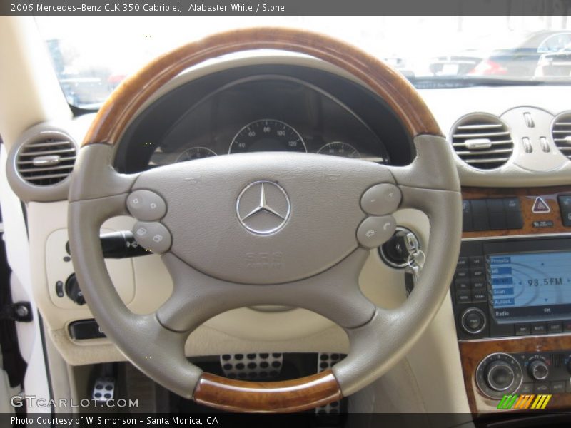Alabaster White / Stone 2006 Mercedes-Benz CLK 350 Cabriolet