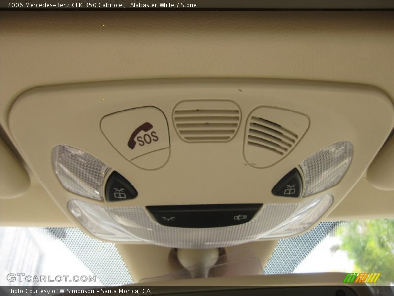 Alabaster White / Stone 2006 Mercedes-Benz CLK 350 Cabriolet