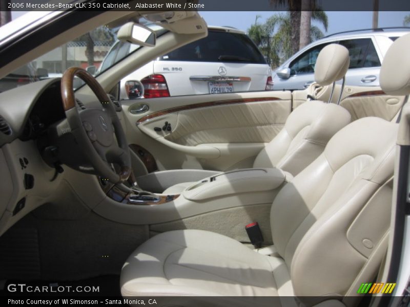 Alabaster White / Stone 2006 Mercedes-Benz CLK 350 Cabriolet