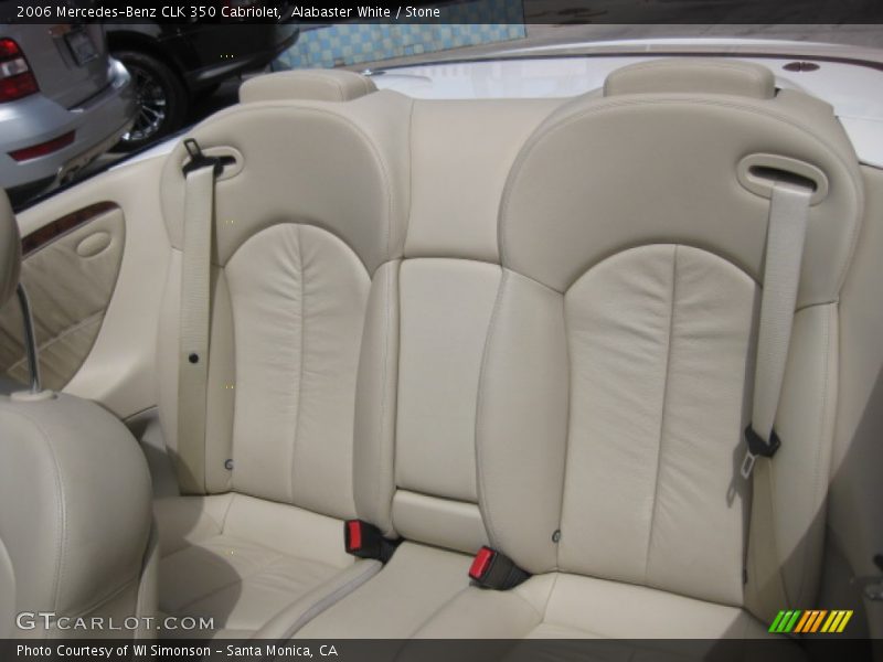 Alabaster White / Stone 2006 Mercedes-Benz CLK 350 Cabriolet