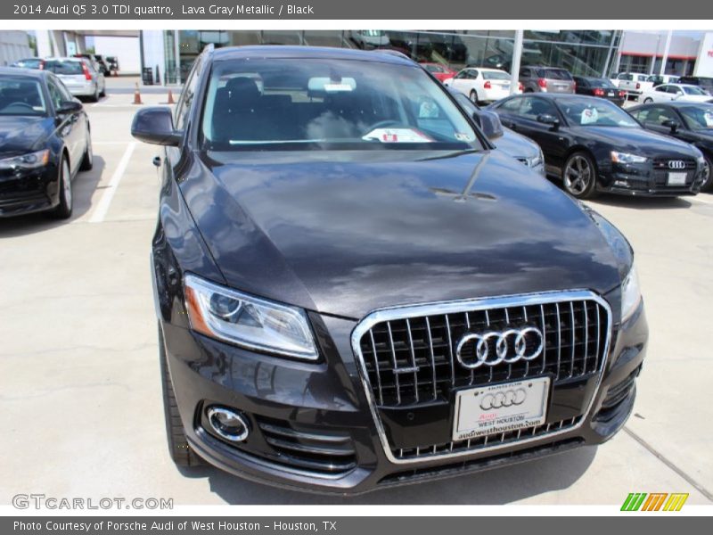 Lava Gray Metallic / Black 2014 Audi Q5 3.0 TDI quattro