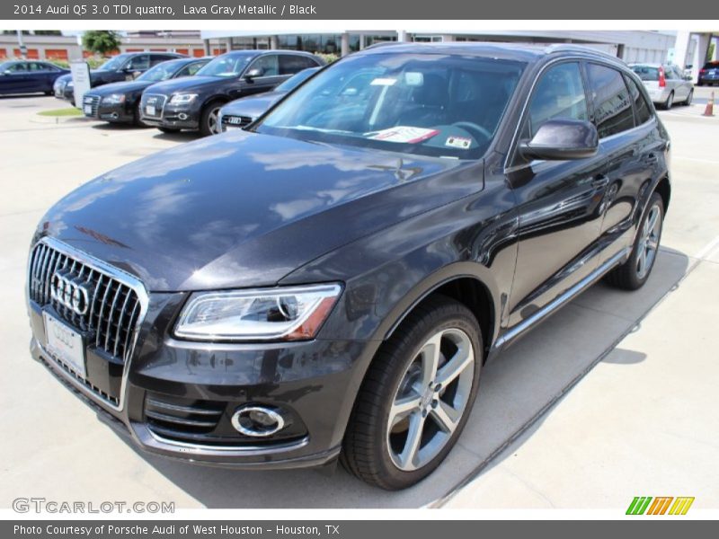 Lava Gray Metallic / Black 2014 Audi Q5 3.0 TDI quattro