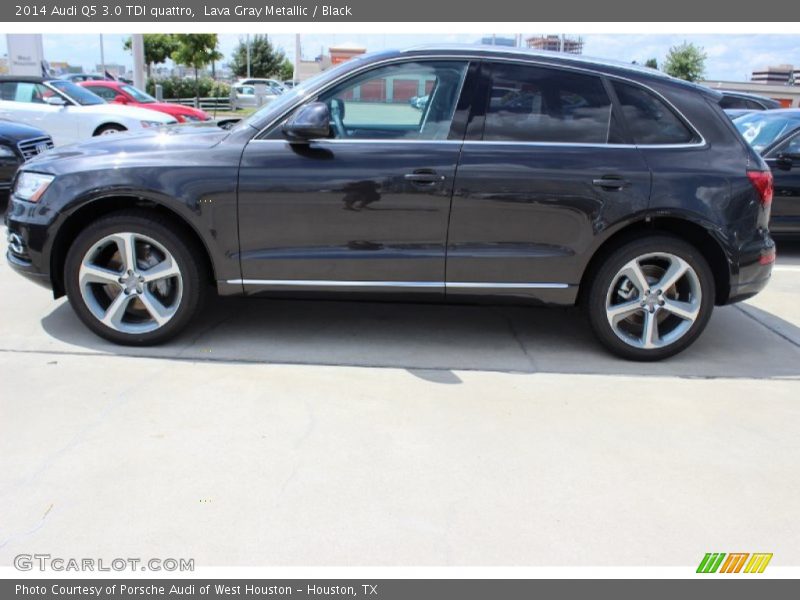 Lava Gray Metallic / Black 2014 Audi Q5 3.0 TDI quattro