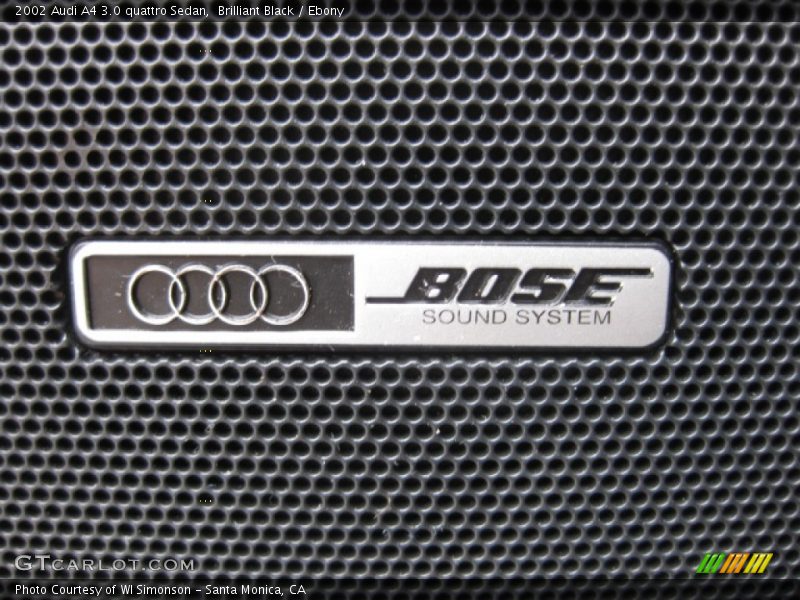 Brilliant Black / Ebony 2002 Audi A4 3.0 quattro Sedan