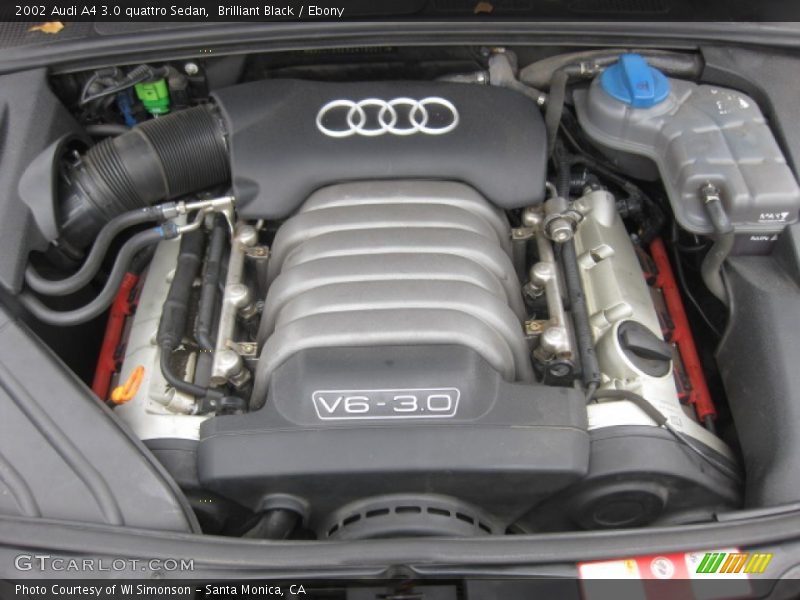 Brilliant Black / Ebony 2002 Audi A4 3.0 quattro Sedan