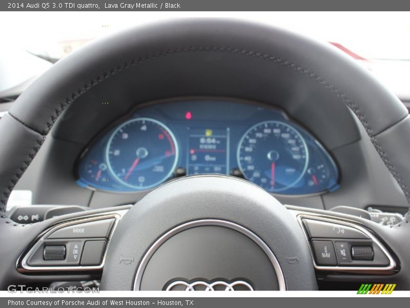 Lava Gray Metallic / Black 2014 Audi Q5 3.0 TDI quattro