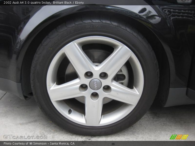 Brilliant Black / Ebony 2002 Audi A4 3.0 quattro Sedan