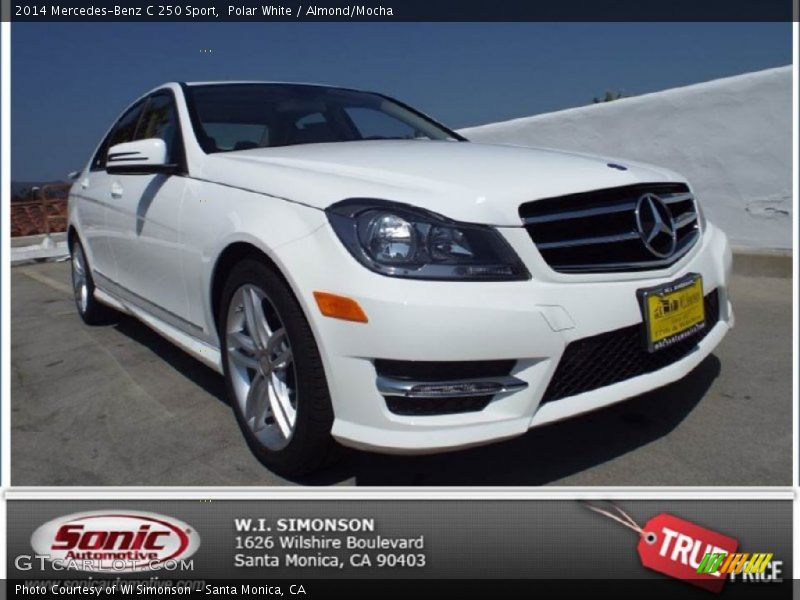 Polar White / Almond/Mocha 2014 Mercedes-Benz C 250 Sport