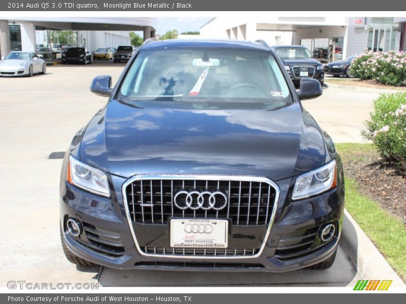 Moonlight Blue Metallic / Black 2014 Audi Q5 3.0 TDI quattro