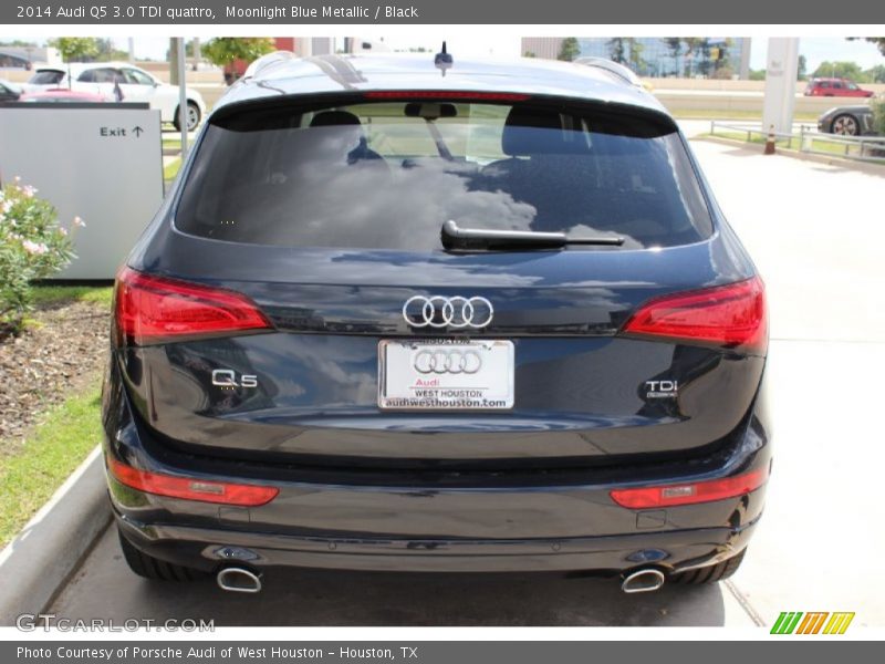 Moonlight Blue Metallic / Black 2014 Audi Q5 3.0 TDI quattro