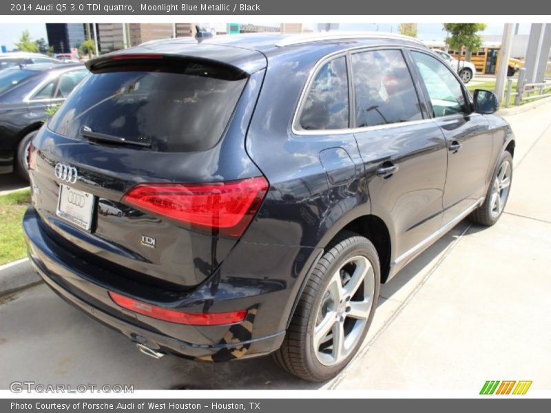 Moonlight Blue Metallic / Black 2014 Audi Q5 3.0 TDI quattro