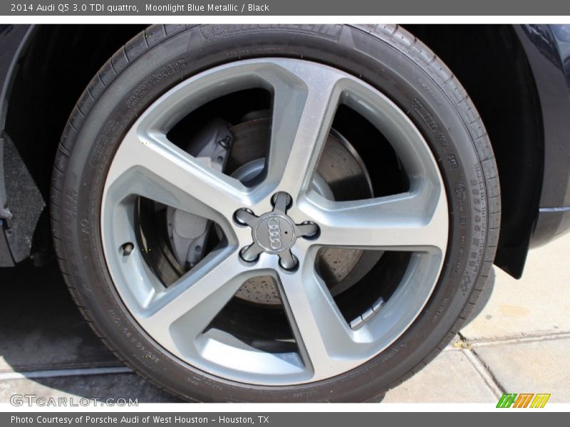 Moonlight Blue Metallic / Black 2014 Audi Q5 3.0 TDI quattro