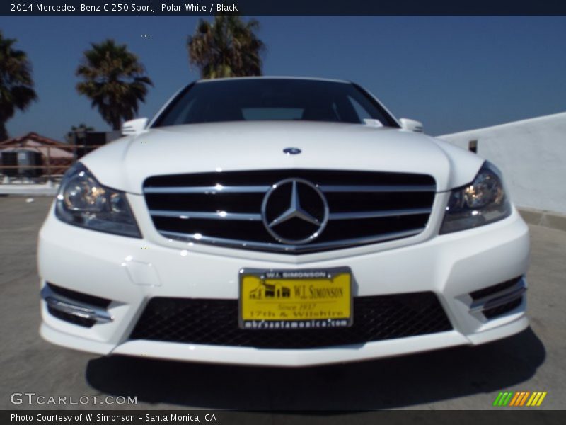 Polar White / Black 2014 Mercedes-Benz C 250 Sport