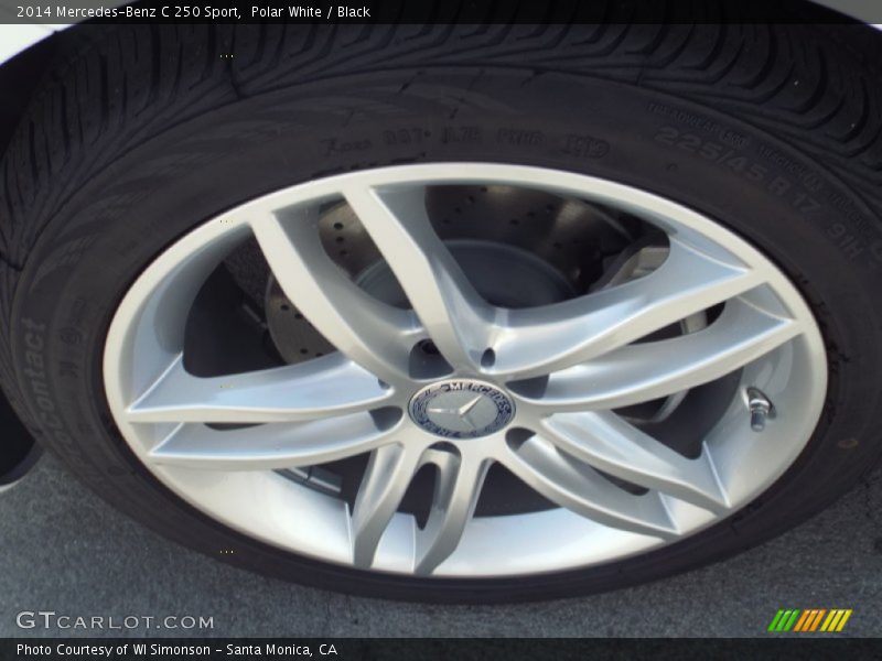Polar White / Black 2014 Mercedes-Benz C 250 Sport