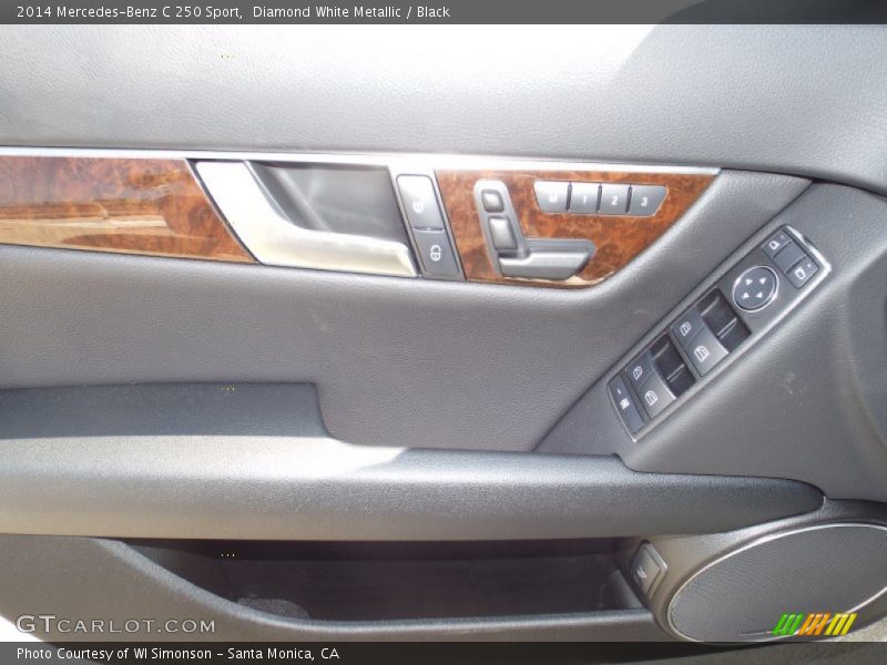 Diamond White Metallic / Black 2014 Mercedes-Benz C 250 Sport