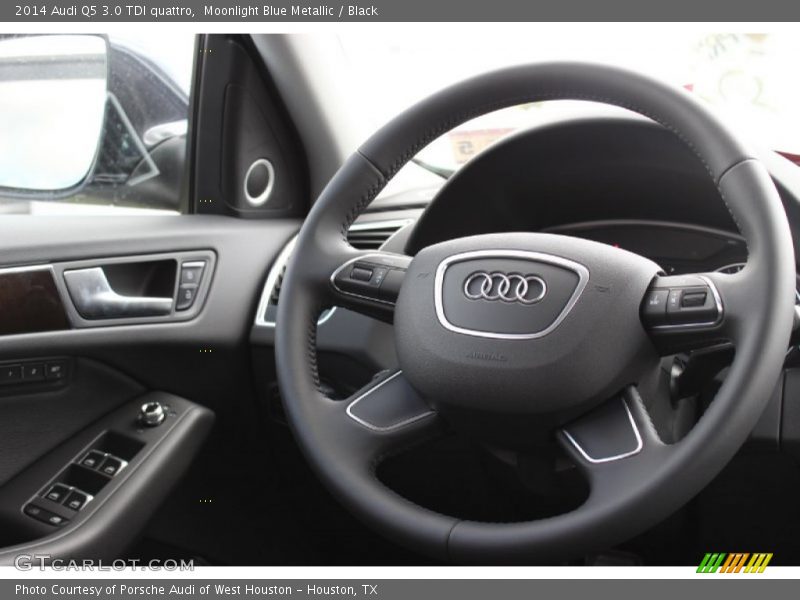 Moonlight Blue Metallic / Black 2014 Audi Q5 3.0 TDI quattro