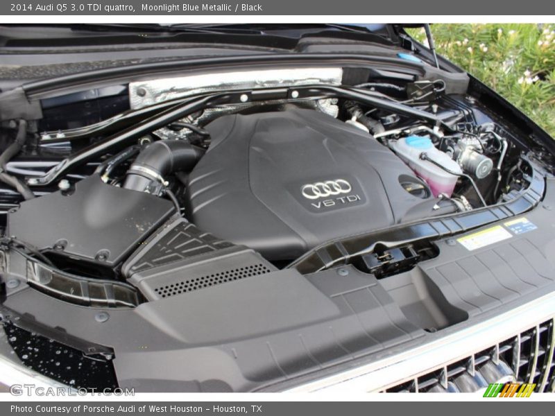 Moonlight Blue Metallic / Black 2014 Audi Q5 3.0 TDI quattro