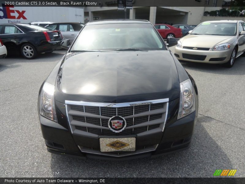 Black Raven / Ebony 2010 Cadillac CTS 3.0 Sedan