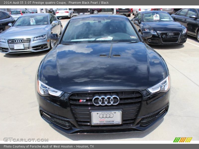 Phantom Black Pearl / Black 2014 Audi S5 3.0T Prestige quattro Coupe