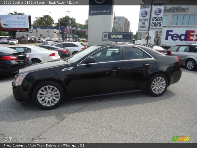 Black Raven / Ebony 2010 Cadillac CTS 3.0 Sedan