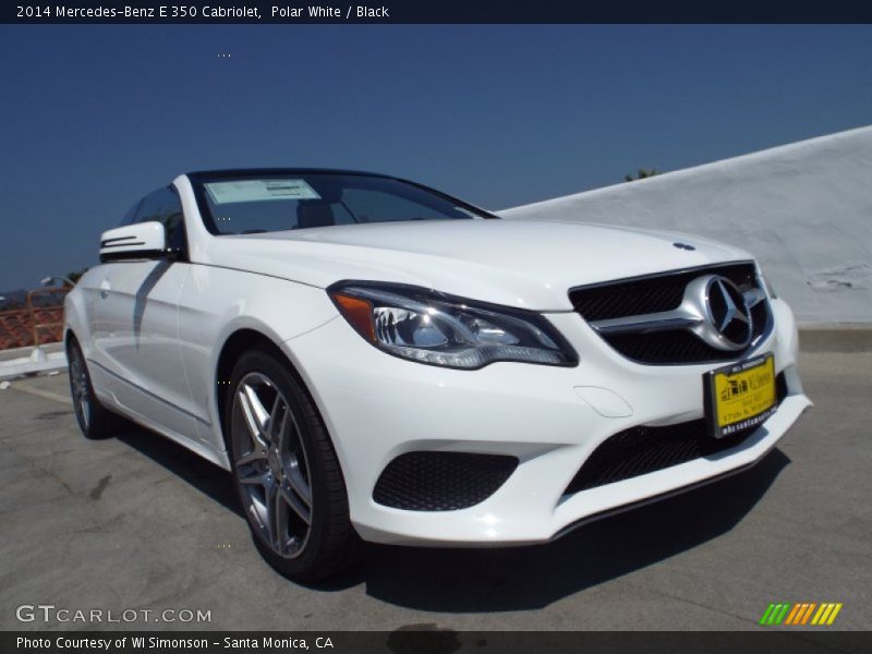 Polar White / Black 2014 Mercedes-Benz E 350 Cabriolet