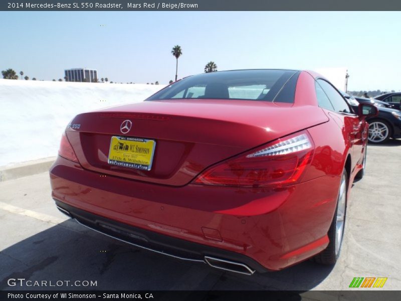 Mars Red / Beige/Brown 2014 Mercedes-Benz SL 550 Roadster