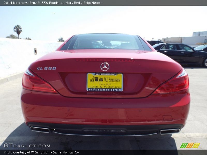 Mars Red / Beige/Brown 2014 Mercedes-Benz SL 550 Roadster