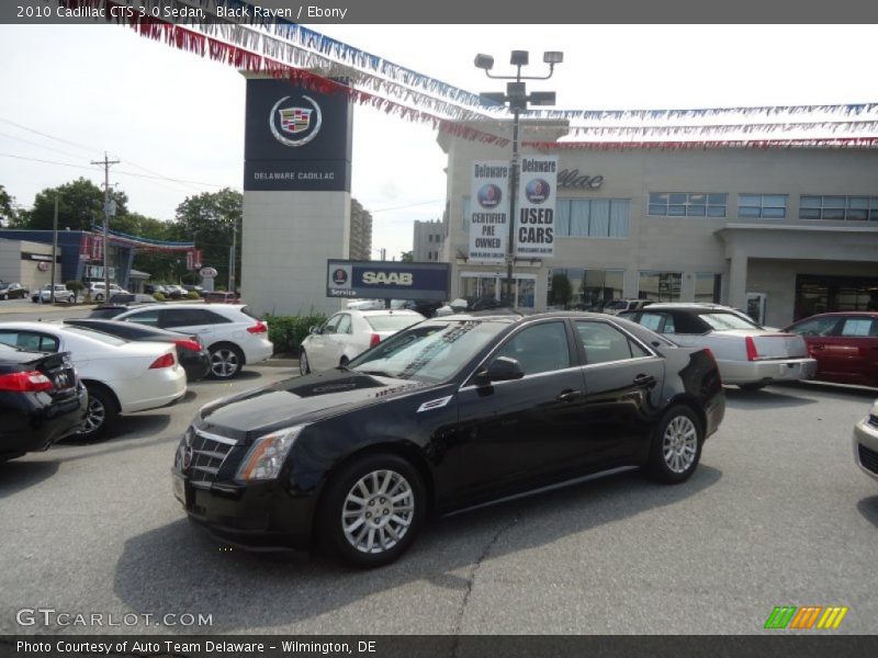 Black Raven / Ebony 2010 Cadillac CTS 3.0 Sedan