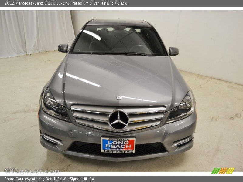 Palladium Silver Metallic / Black 2012 Mercedes-Benz C 250 Luxury