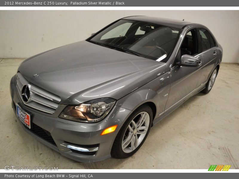 Palladium Silver Metallic / Black 2012 Mercedes-Benz C 250 Luxury