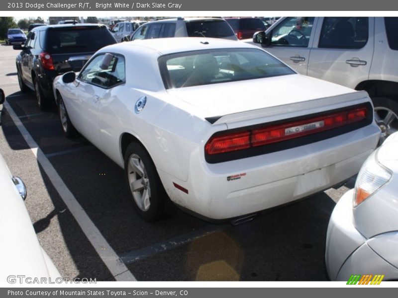 Bright White / Dark Slate Gray 2013 Dodge Challenger R/T
