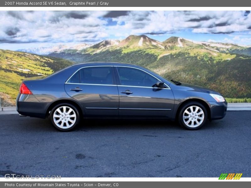 Graphite Pearl / Gray 2007 Honda Accord SE V6 Sedan