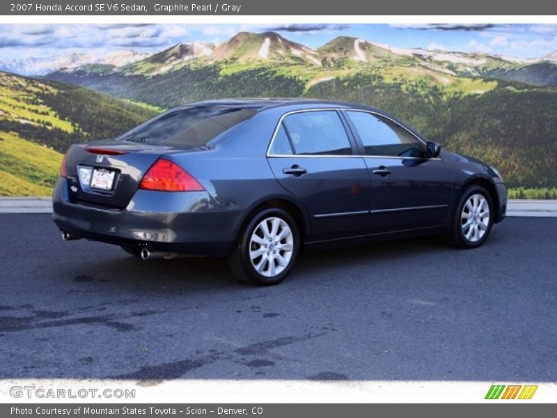 Graphite Pearl / Gray 2007 Honda Accord SE V6 Sedan