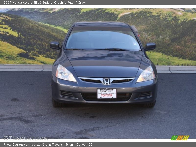 Graphite Pearl / Gray 2007 Honda Accord SE V6 Sedan
