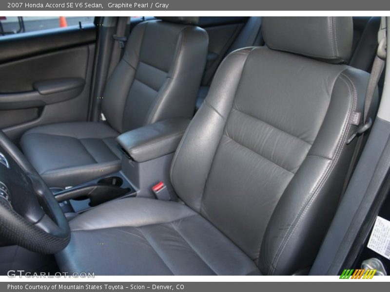 Graphite Pearl / Gray 2007 Honda Accord SE V6 Sedan