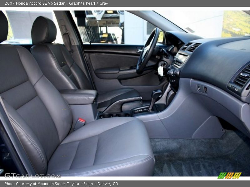 Graphite Pearl / Gray 2007 Honda Accord SE V6 Sedan