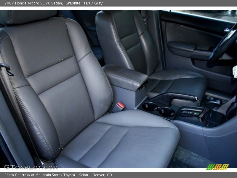 Graphite Pearl / Gray 2007 Honda Accord SE V6 Sedan