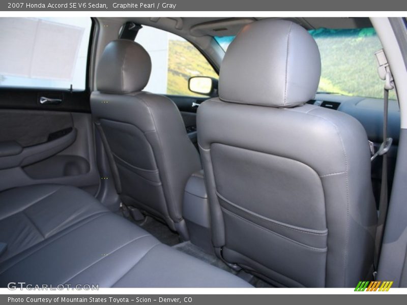 Graphite Pearl / Gray 2007 Honda Accord SE V6 Sedan