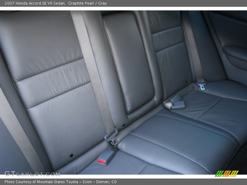Graphite Pearl / Gray 2007 Honda Accord SE V6 Sedan