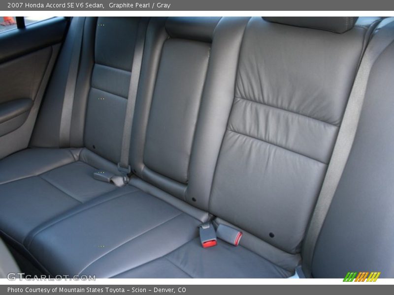 Graphite Pearl / Gray 2007 Honda Accord SE V6 Sedan