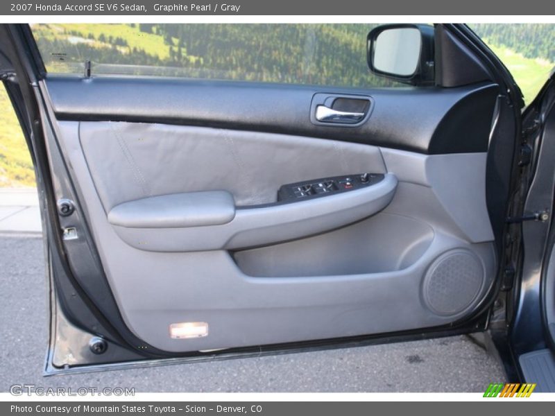 Graphite Pearl / Gray 2007 Honda Accord SE V6 Sedan