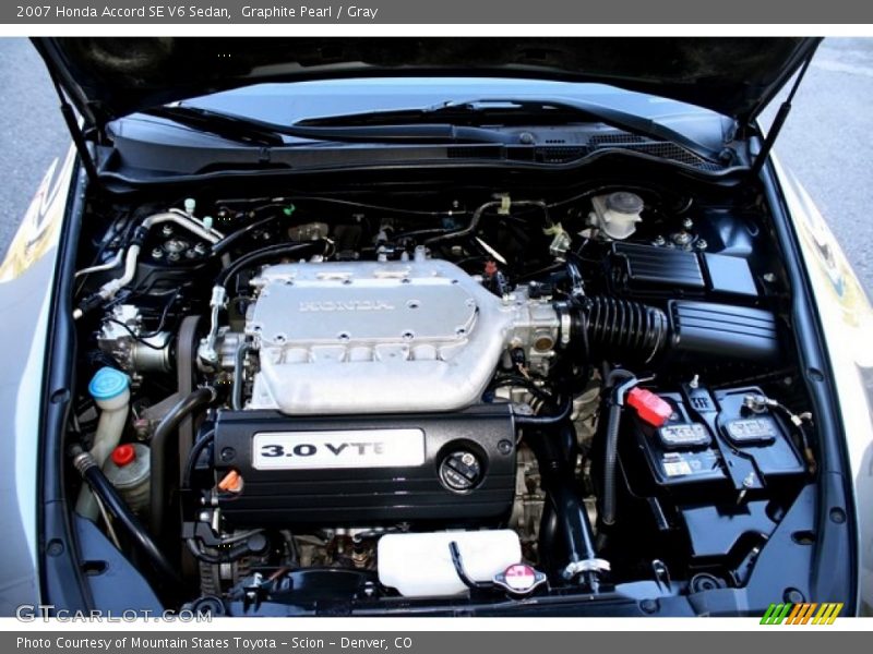 Graphite Pearl / Gray 2007 Honda Accord SE V6 Sedan