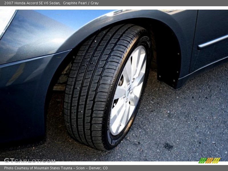 Graphite Pearl / Gray 2007 Honda Accord SE V6 Sedan